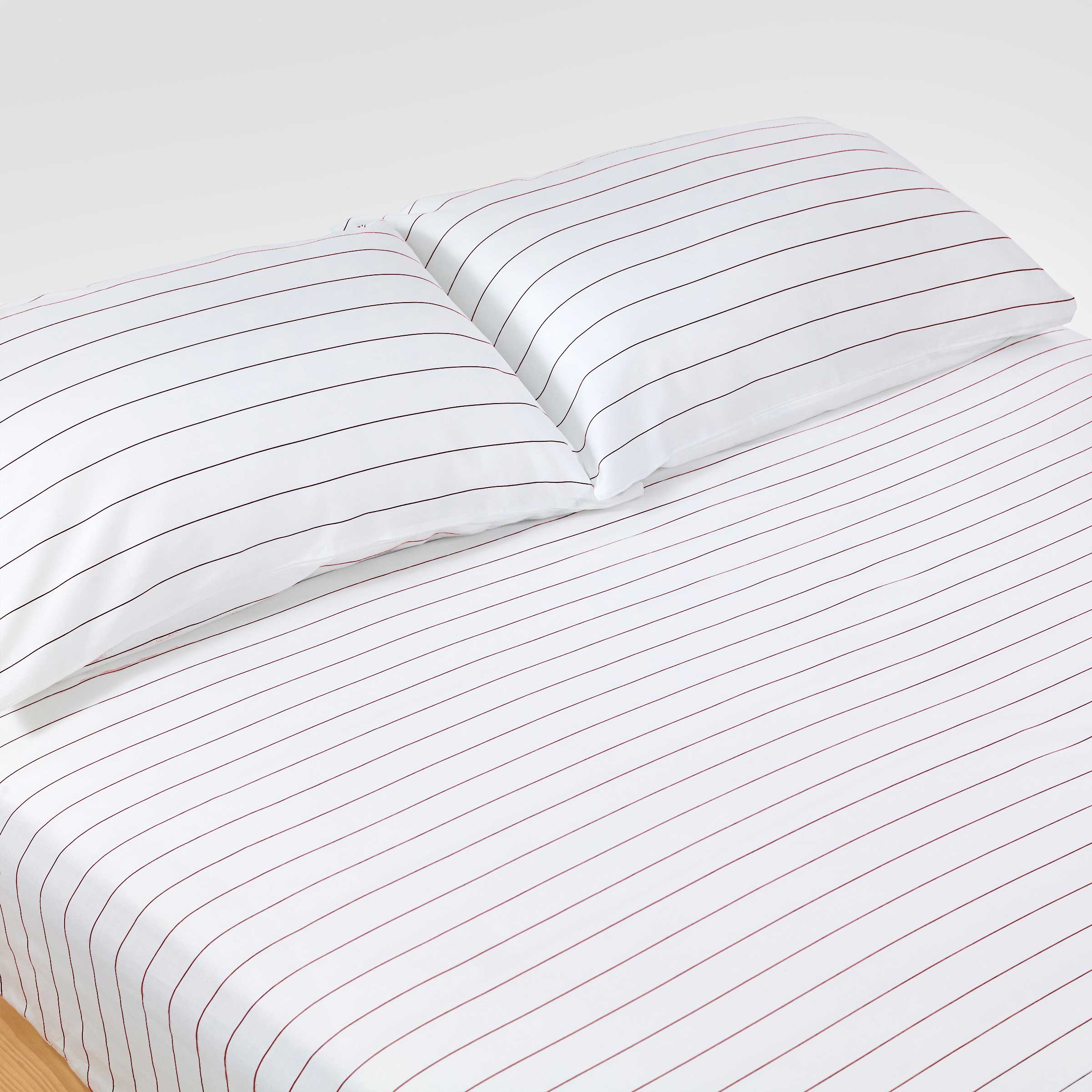 Classic Cedar Pinstripes Pillow Case Pair
