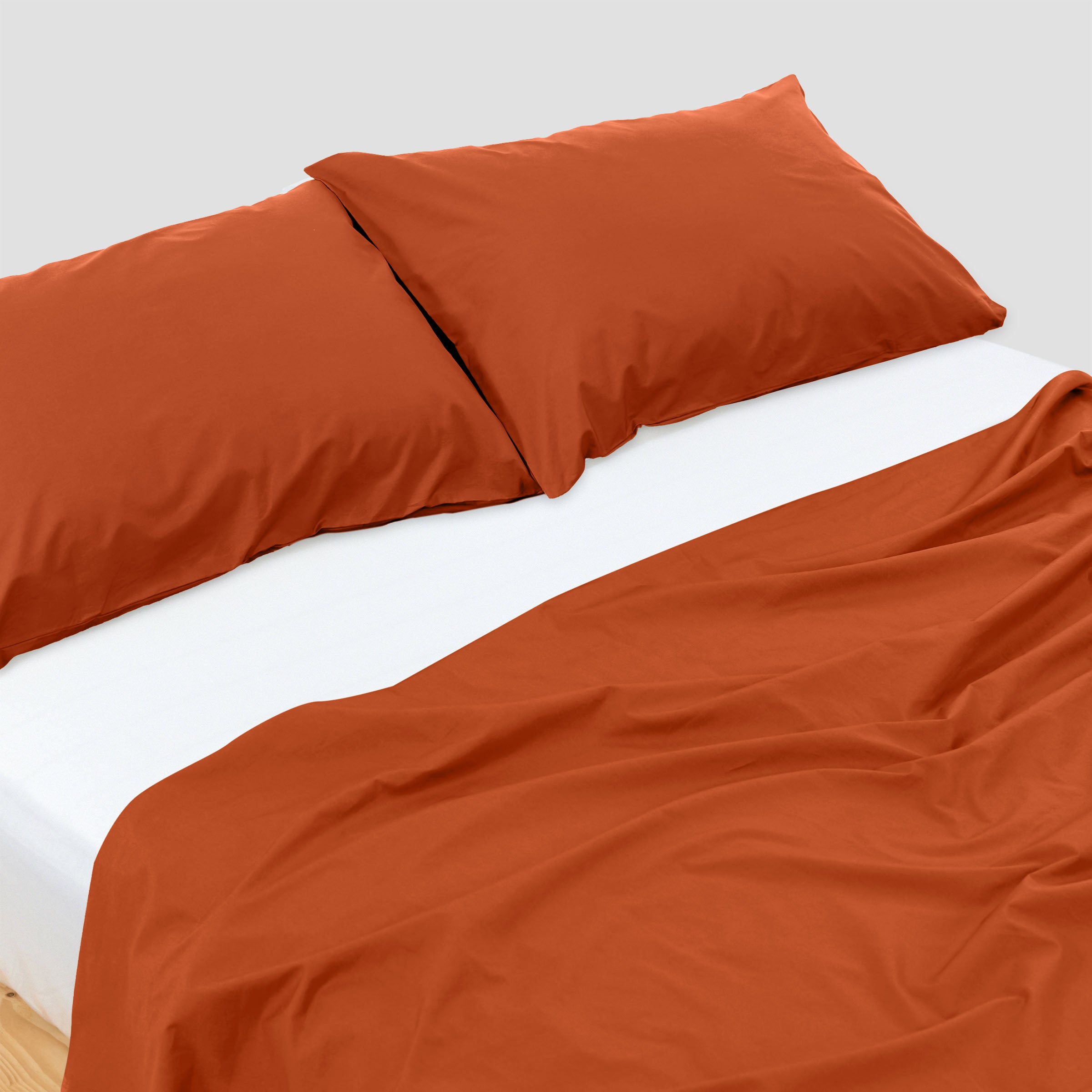 Classic Autumn Flat Sheet Set Organic Cotton By SOJAO