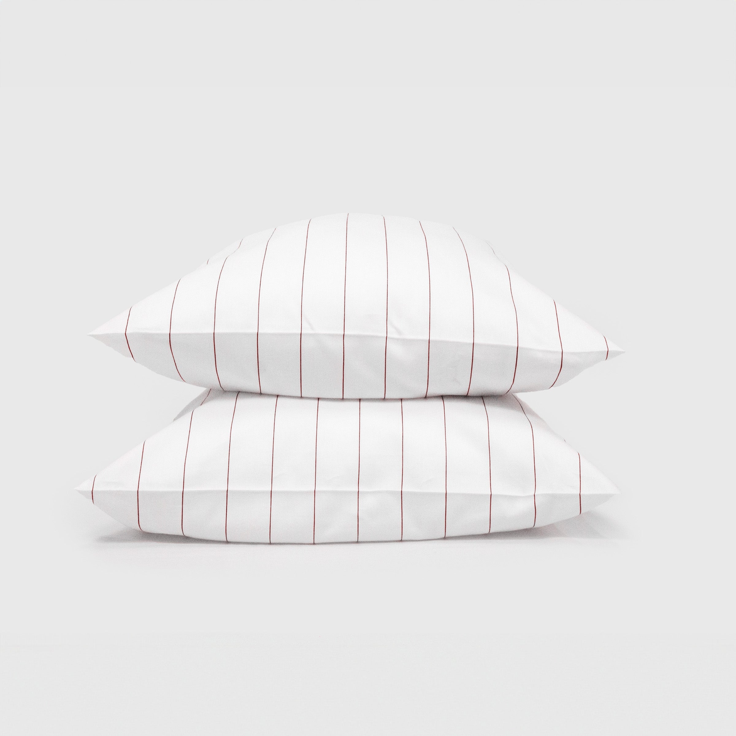 Classic Cedar Pinstripes Pillow Case Pair