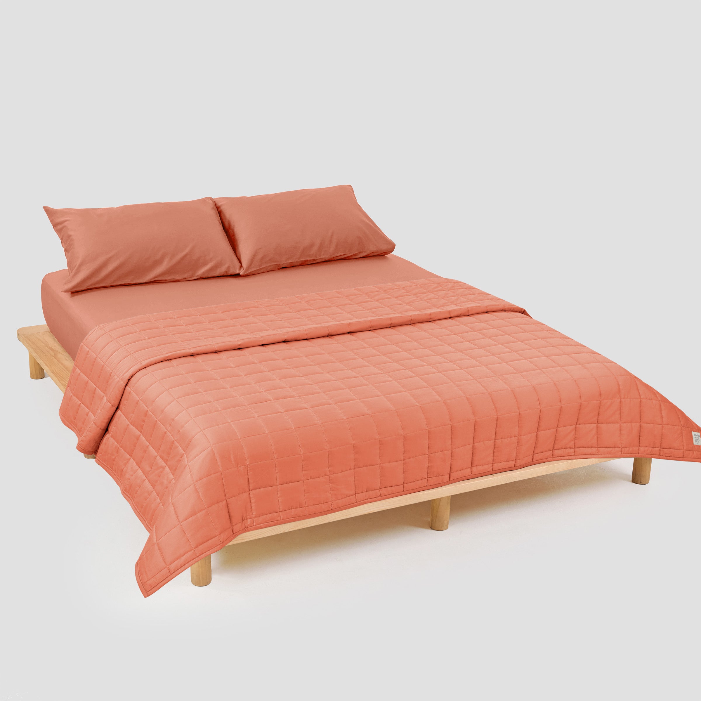 Classic Peach Quilt Bundle Set Organic Cotton By SOJAO